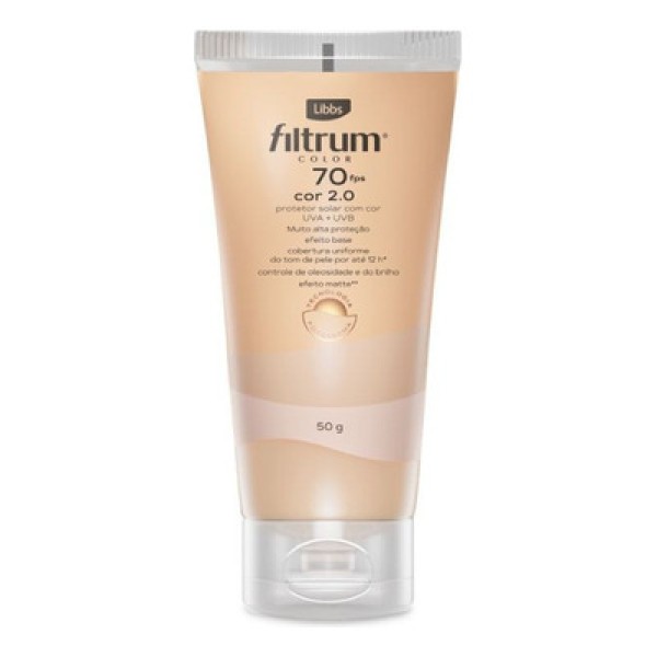 Encontraproduto.com.br - Protetor Solar Filtrum Color 50gr Fps70 2.0