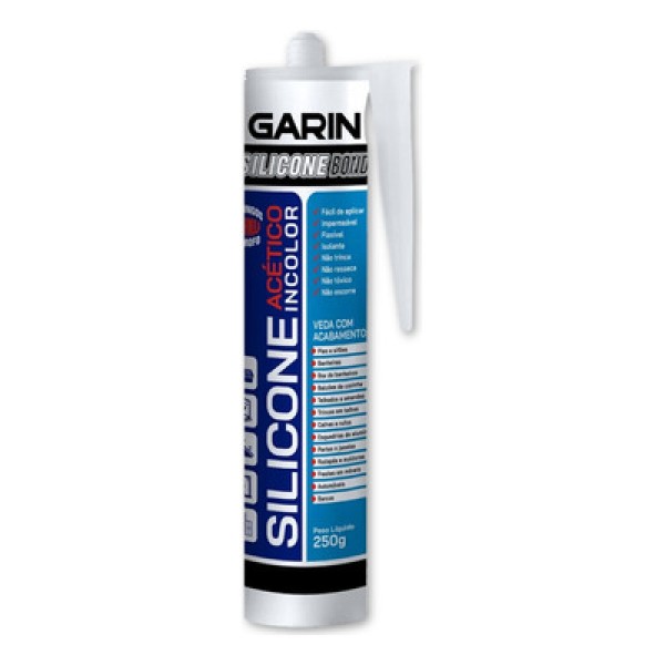 Encontraproduto.com.br - Adesivo De Silicone Bond Incolor Garin De 250G