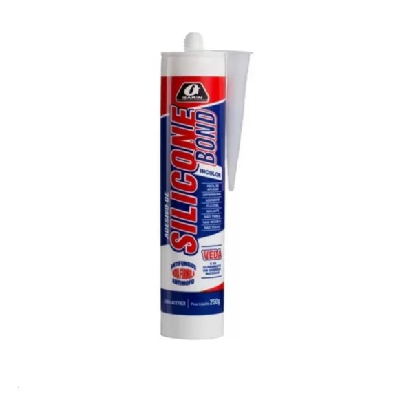 Encontraproduto.com.br - Adesivo De Silicone Bond Incolor Garin De 250G
