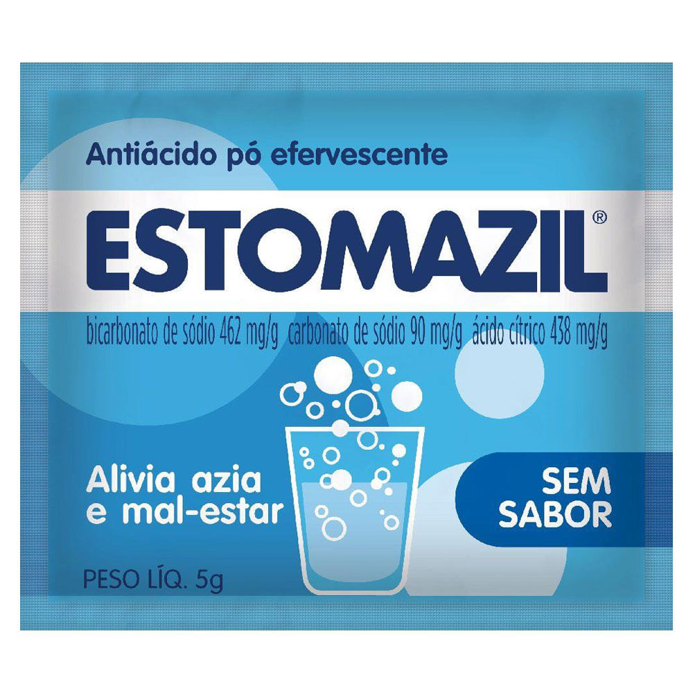 Encontraproduto.com.br - Estomazil Sem Sabor Pó Efervescente 1 Envelope De 5g