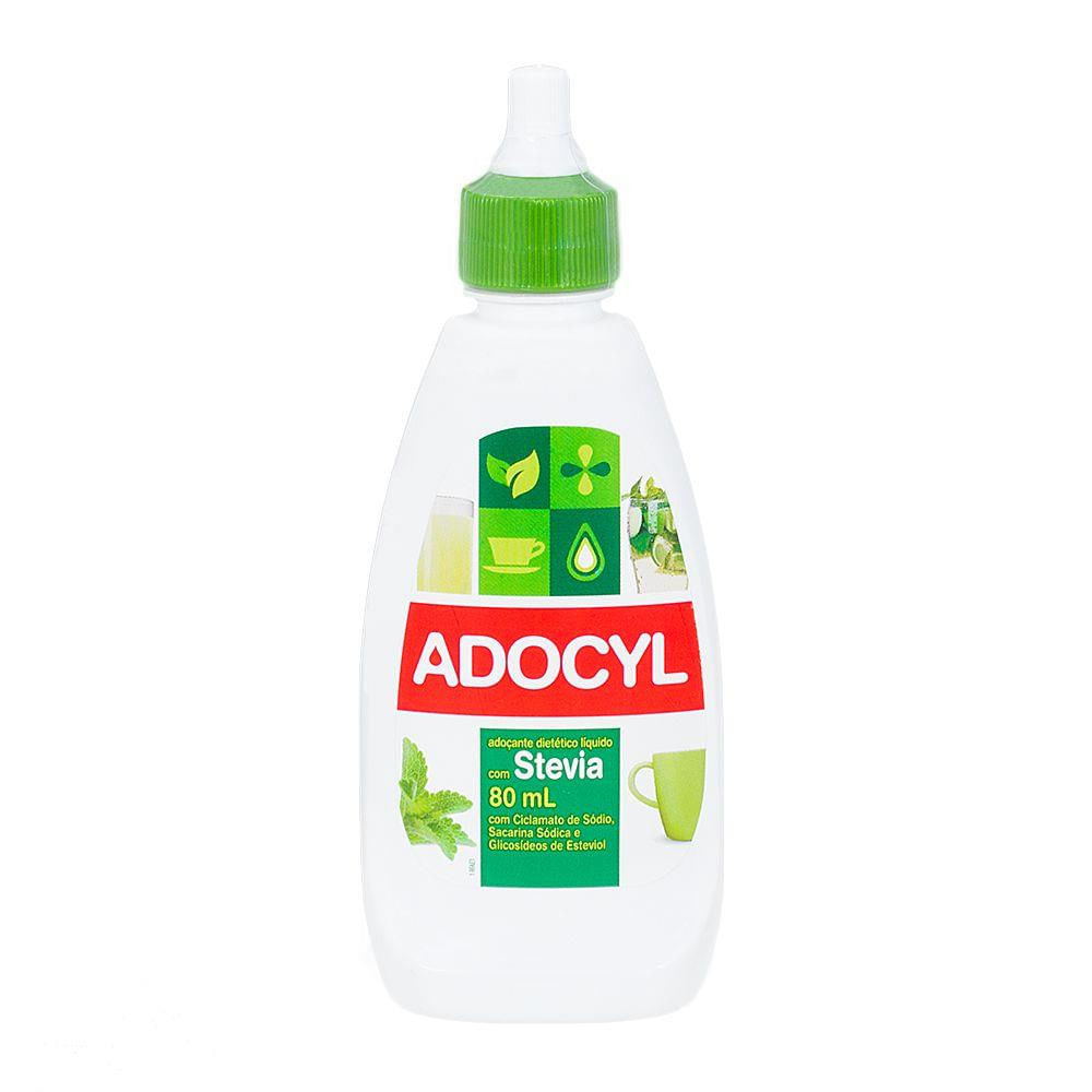 Encontraproduto.com.br - Adoçante Líquido Adocyl Stévia Frasco com 80ml