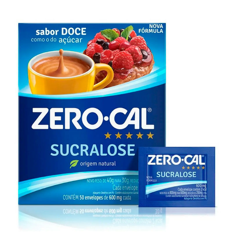Adoçante em Pó Zero-Cal Sucralose 50 Sachês