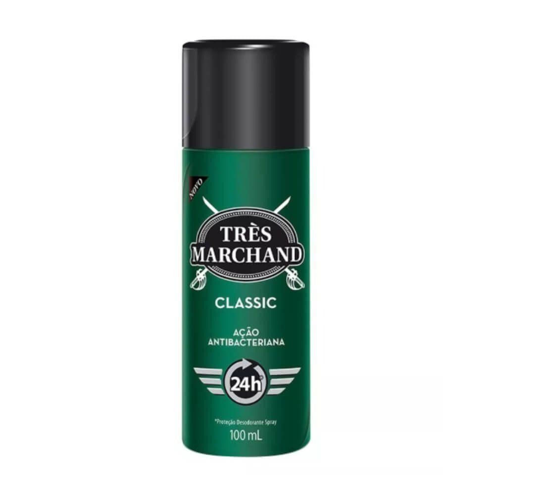 Desodorante Spray Très Marchand Classic Frasco com 100ml