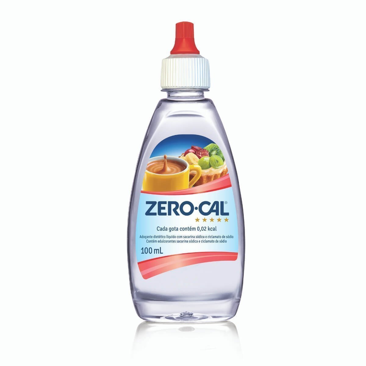 Adoçante Líquido Zero-Cal Sacarina Frasco com 100ml