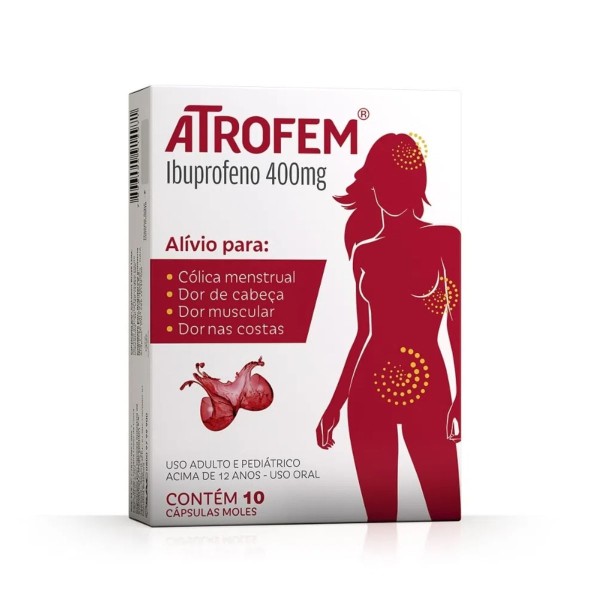 Encontraproduto.com.br - Atrofem 400MG Cápsula mole - Caixa com 10 Cápsulas