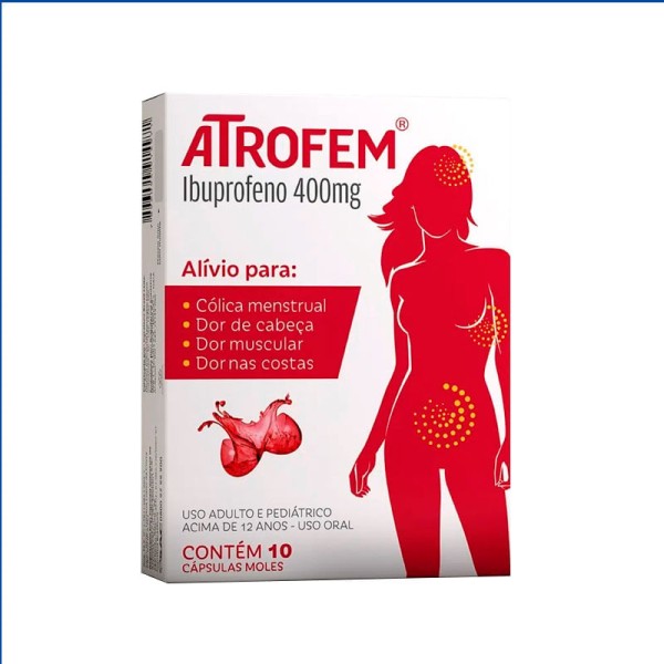 Encontraproduto.com.br - Atrofem 400MG Cápsula mole - Caixa com 10 Cápsulas