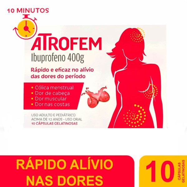 Encontraproduto.com.br - Atrofem 400MG Cápsula mole - Caixa com 10 Cápsulas