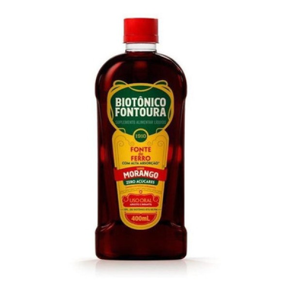 Suplemento Alimentar Biotônico Fontoura Sabor Morango 400ml