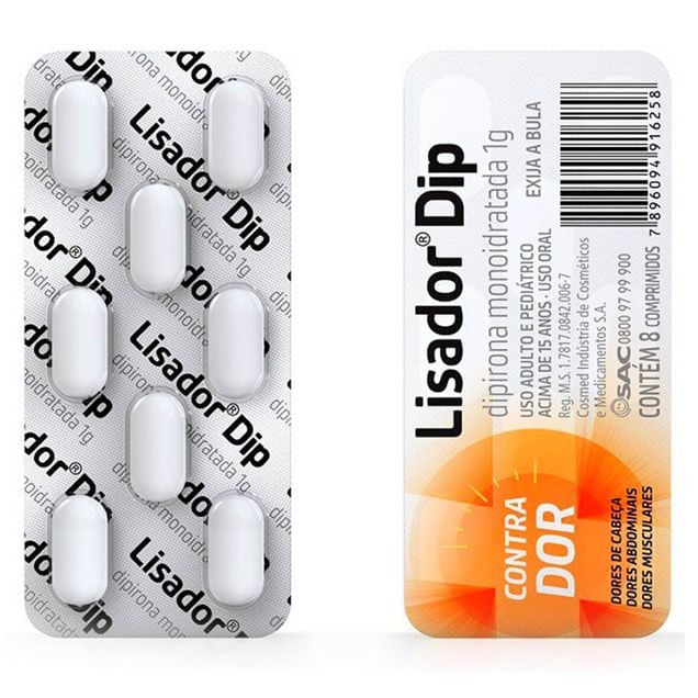 Encontraproduto.com.br - Lisador Dip Farmasa 1g Com 8 Comprimidos