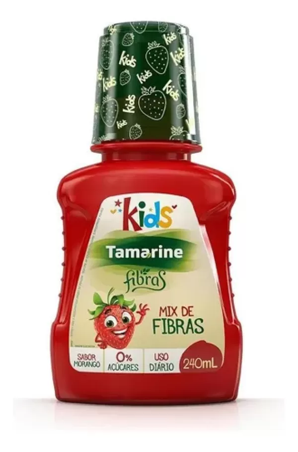 Tamarine Fibras Kids Solução Oral Morango 240mL