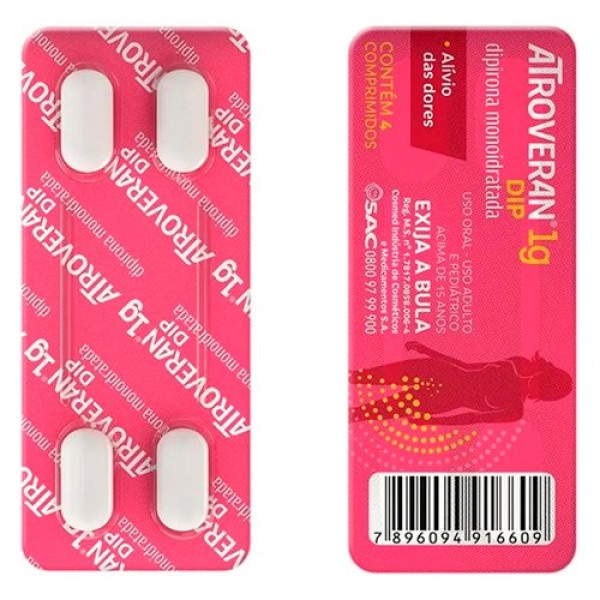 Encontraproduto.com.br - Atroveran Dip 1g 4 Comprimidos
