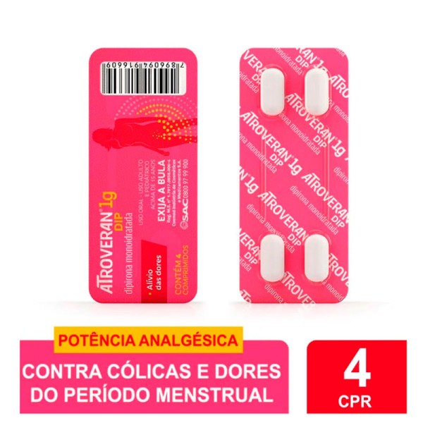 Encontraproduto.com.br - Atroveran Dip 1g 4 Comprimidos