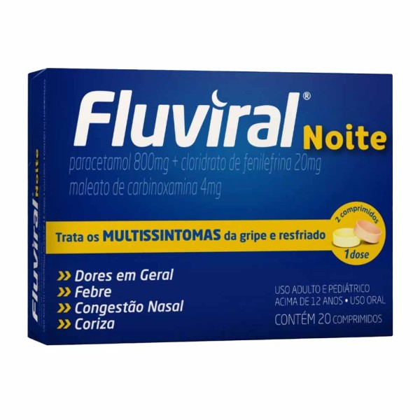 Fluviral Noite Com 20 Comprimidos Hypera