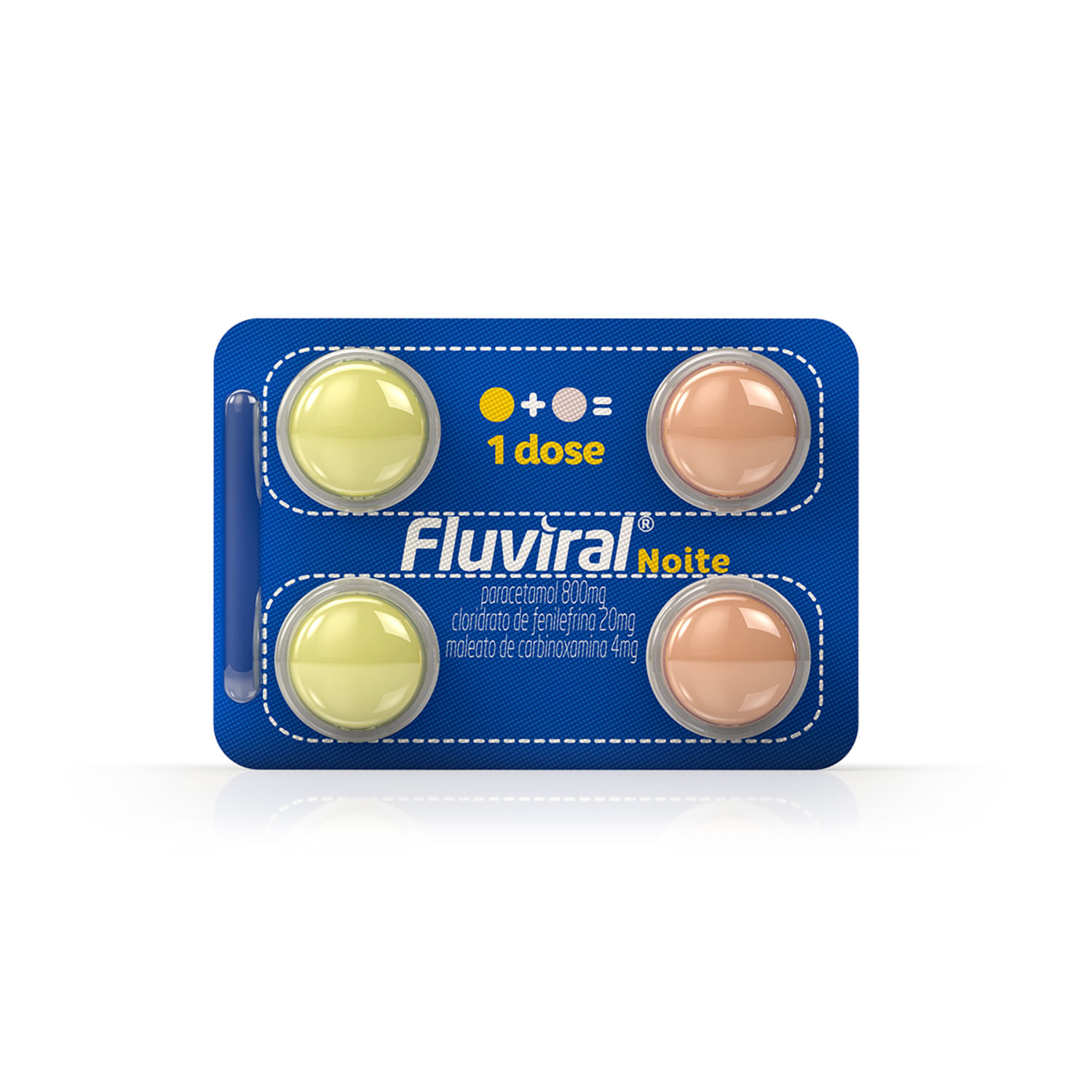Encontraproduto.com.br - Fluviral Noite Com 4 Comprimidos