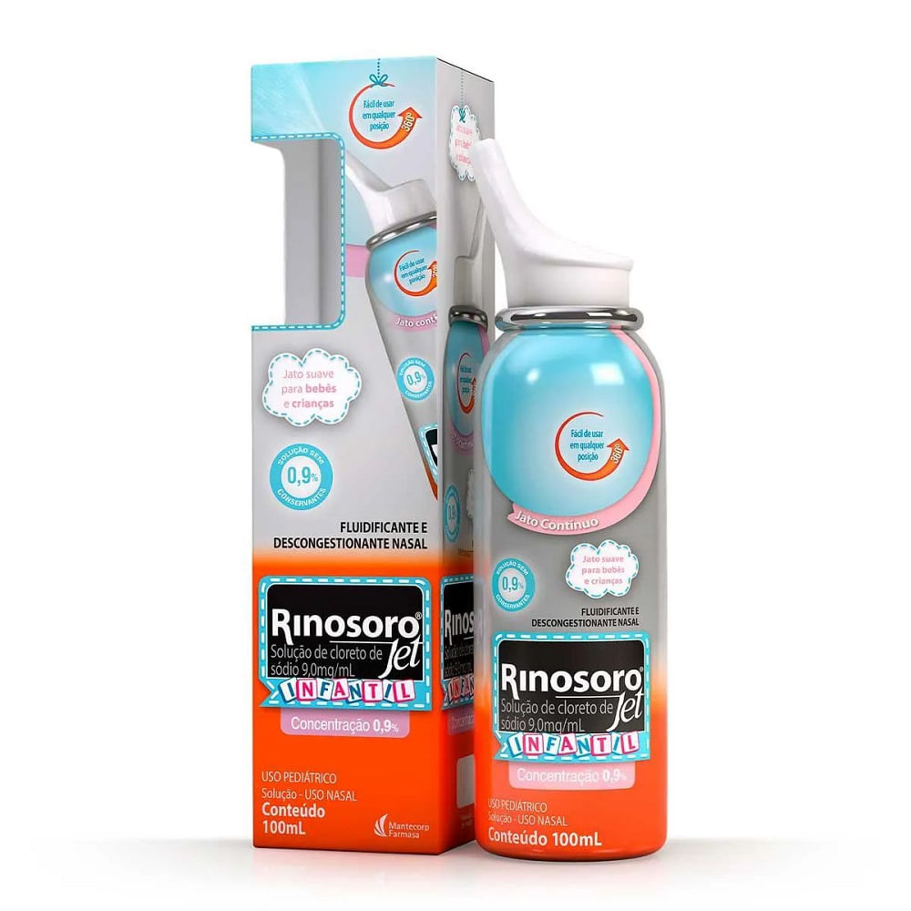 Rinosoro 0,9% Jet Infantil Solução Nasal 100ml