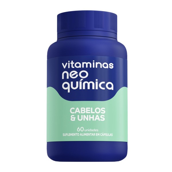Encontraproduto.com.br - Vitaminas Neo Química Cabelos e Unhas c/60 Cápsulas