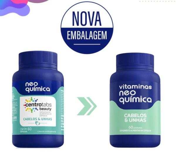 Encontraproduto.com.br - Vitaminas Neo Química Cabelos e Unhas c/60 Cápsulas