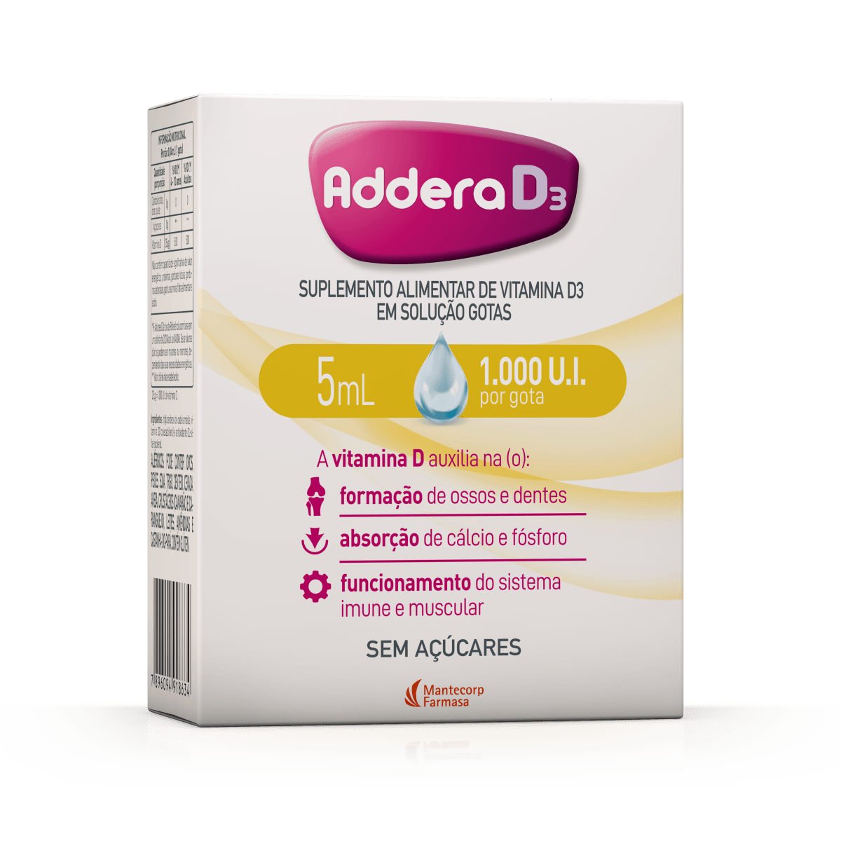 Encontraproduto.com.br - Vitamina D Addera D3 1.000UI Gotas 5ml