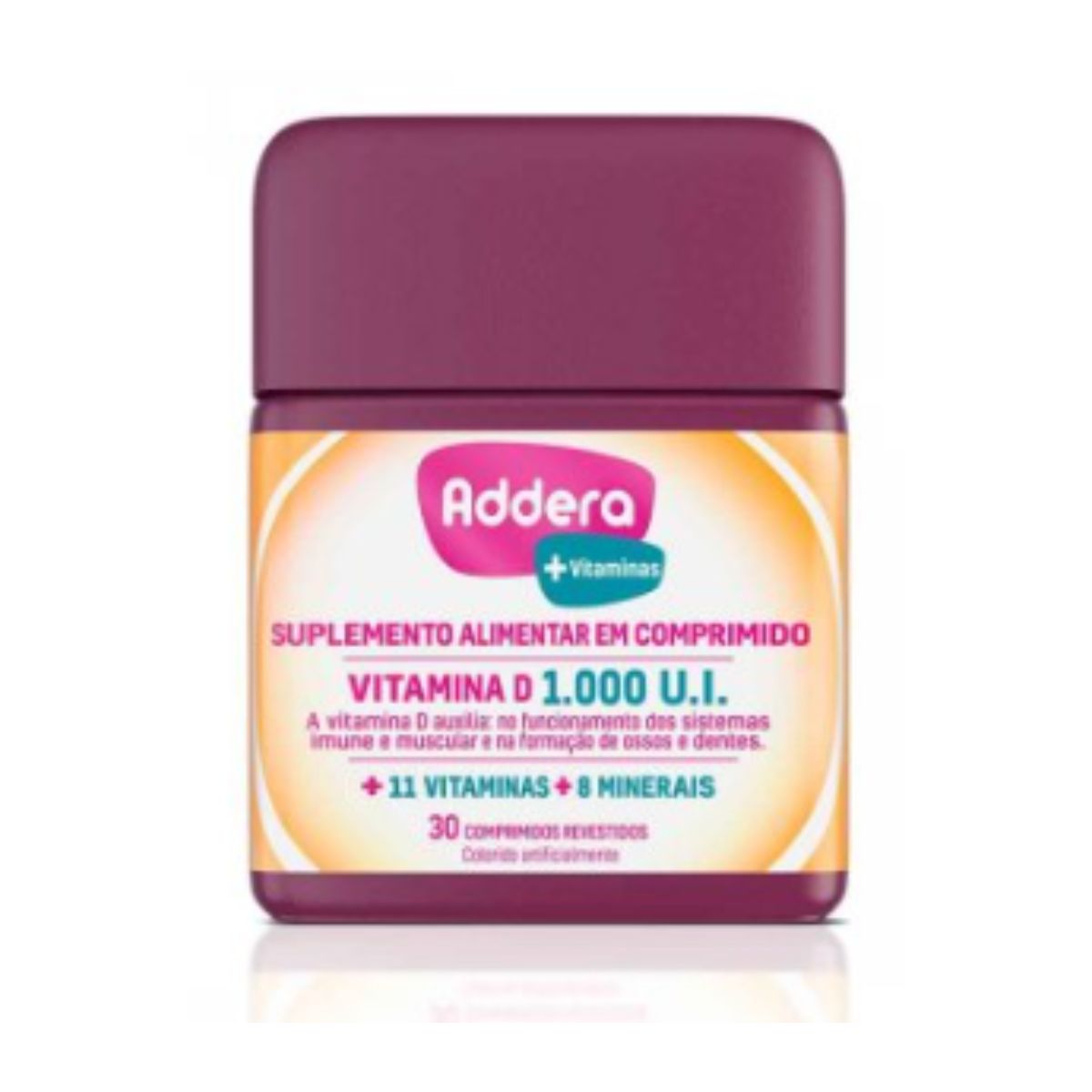 Encontraproduto.com.br - Addera +Vitaminas (Vitamina D3 1000UI) c/30 Comprimidos