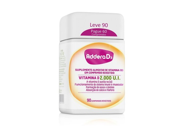 Encontraproduto.com.br - Addera D3 2.000UI 90 Comprimidos