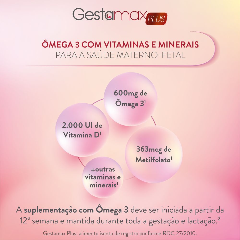 Encontraproduto.com.br - Gestamax Plus 30 Cápsulas