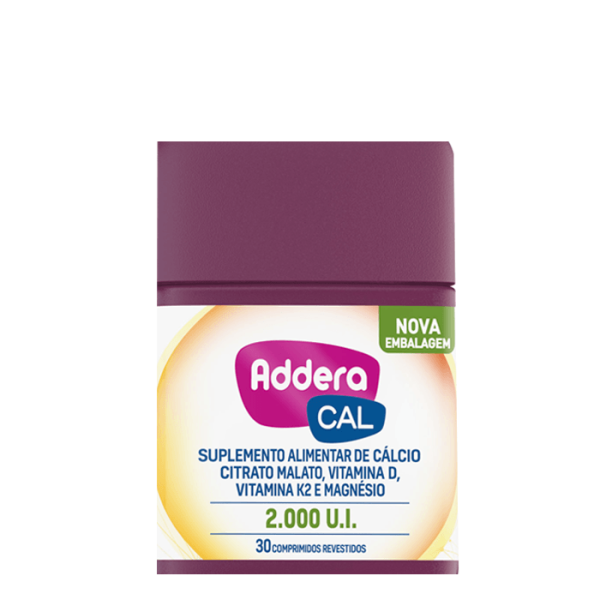 Vitamina D Addera + Cálcio 2.000UI 30 Comprimidos