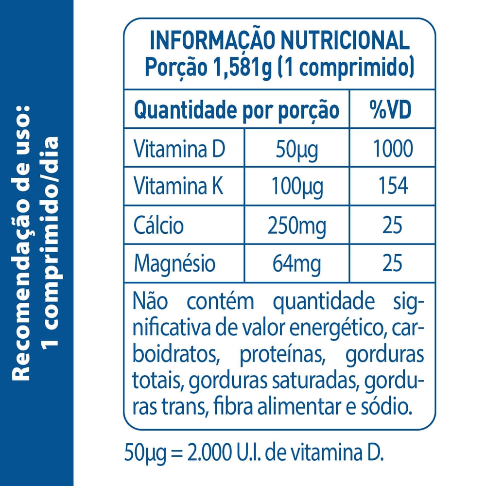 Encontraproduto.com.br - Vitamina D Addera + Cálcio 2.000UI 90 Comprimidos
