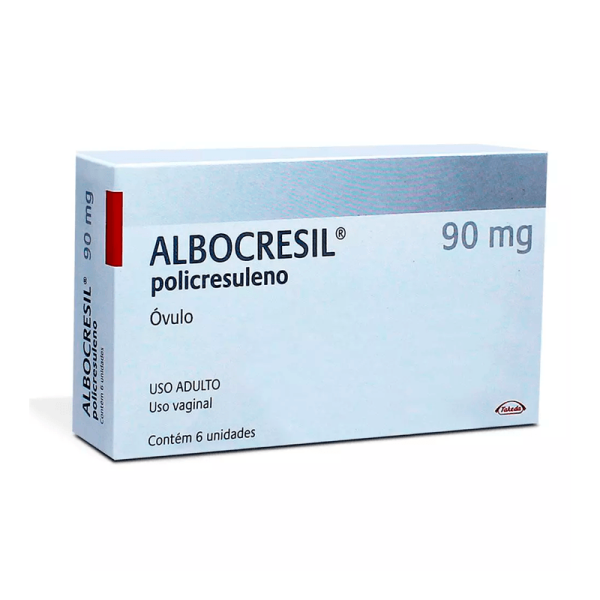 Encontraproduto.com.br - Anti-inflamatório Albocresil 90mg 6 Óvulos