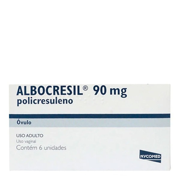 Encontraproduto.com.br - Anti-inflamatório Albocresil 90mg 6 Óvulos