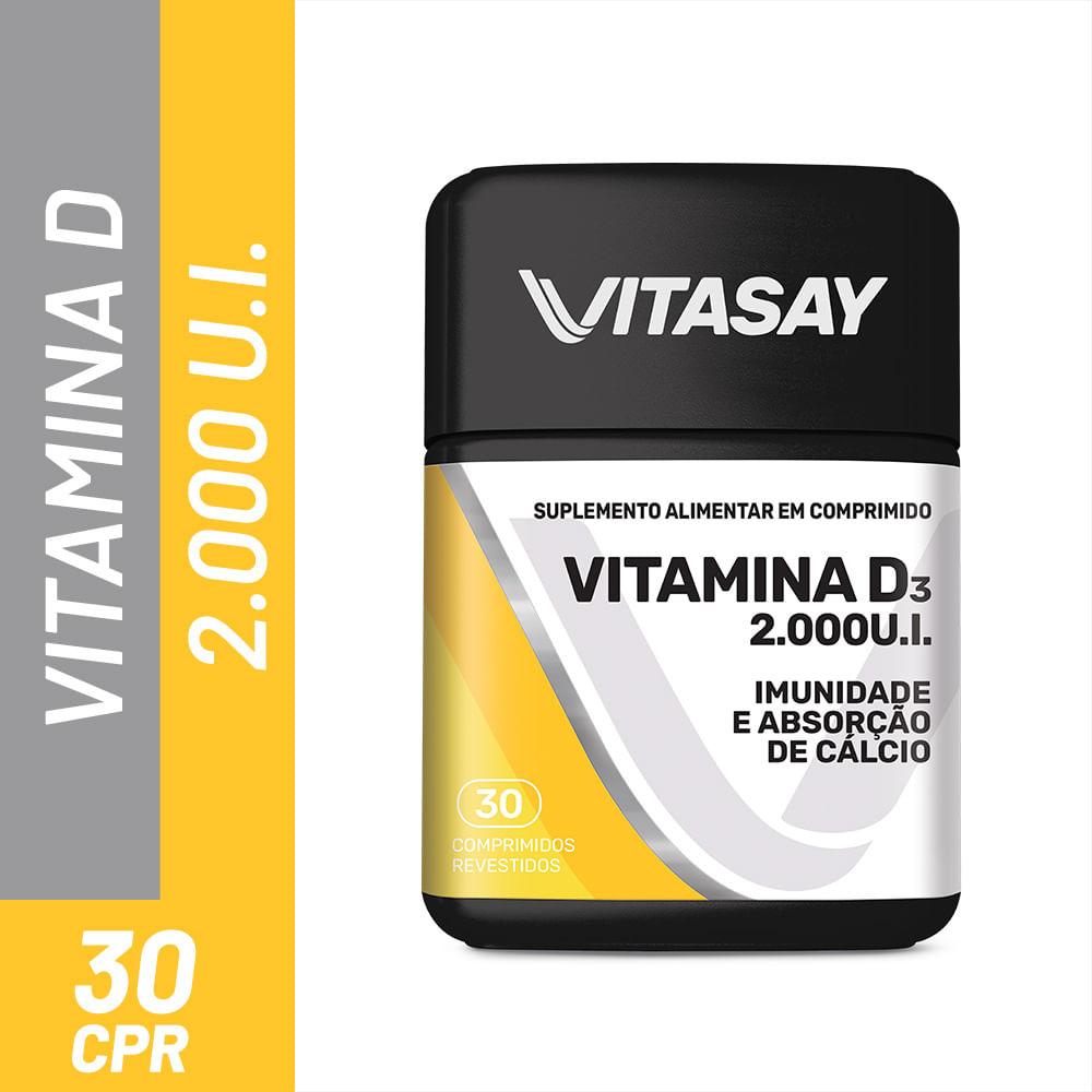 Suplemento Alimentar Vitasay Vitamina D3 2000UI 30 Comprimidos