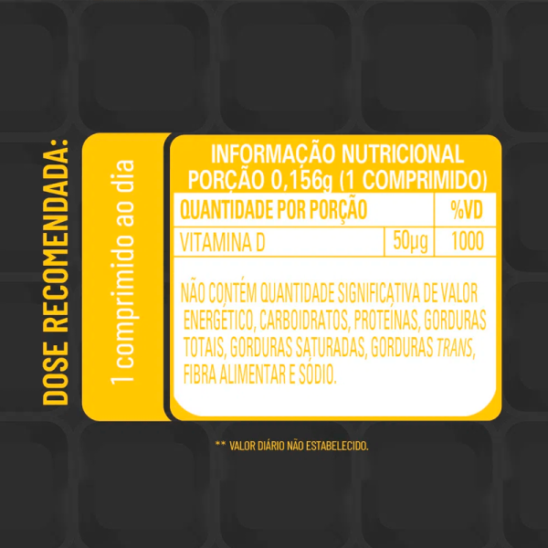 Encontraproduto.com.br - Suplemento Alimentar Vitasay Vitamina D3 2000UI 30 Comprimidos