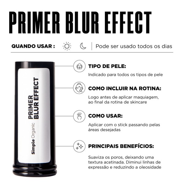 Encontraproduto.com.br - Primer Blur Effect Simple Organic 12g