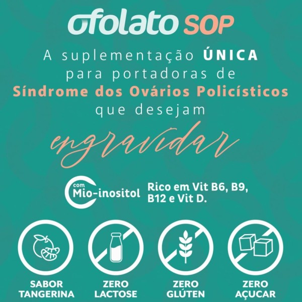 Encontraproduto.com.br - Ofolato Sop Farmasa Sabor Tangerina com 30 Sachês 4g