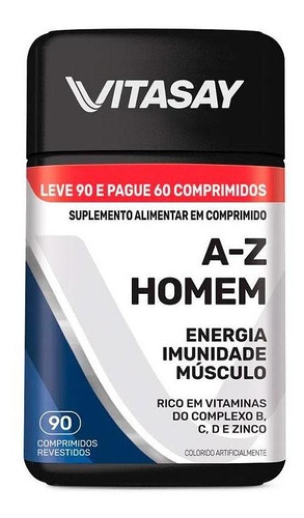 Suplemento Alimentar Vitasay A-Z Homem 90 Comprimidos Revestidos