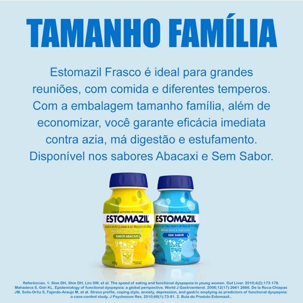 Encontraproduto.com.br - Estomazil Pó Efervescente Sem Sabor 100g