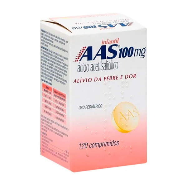 Encontraproduto.com.br - Analgésico e Antitérmico Aas Infantil 100mg Safoni 120 Comprimidos