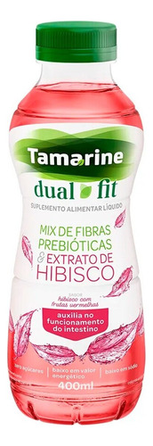 Suplemento Alimentar Tamarine Dual Fit 400ml Sabor Hibisco