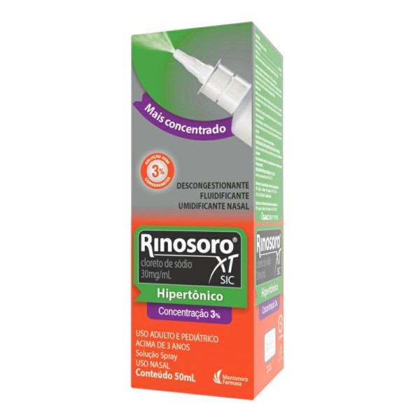 Encontraproduto.com.br - Rinosoro Xt Sic 50ml Spray Nasal 0,3%