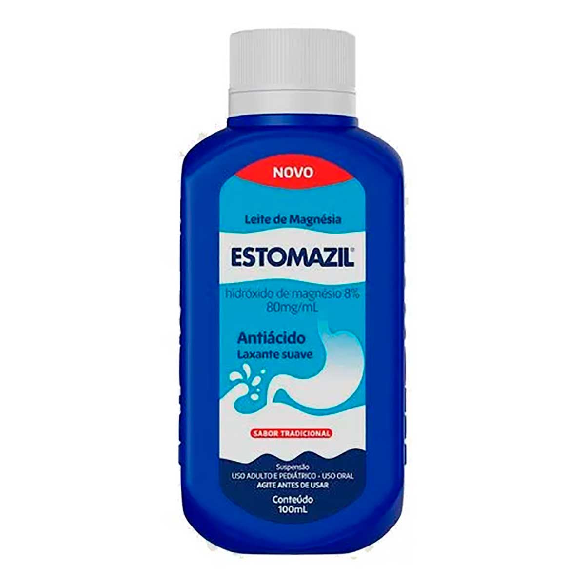 Encontraproduto.com.br - Leite de Magnésia Estomazil Tradicional 80Mg/Ml 100Ml Hypera