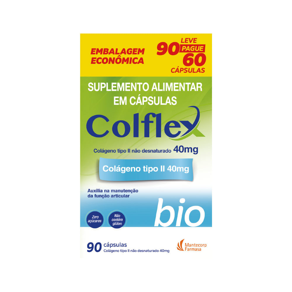 Encontraproduto.com.br - Colflex Bio Leve90pague60 Capsulas 40mg Especial