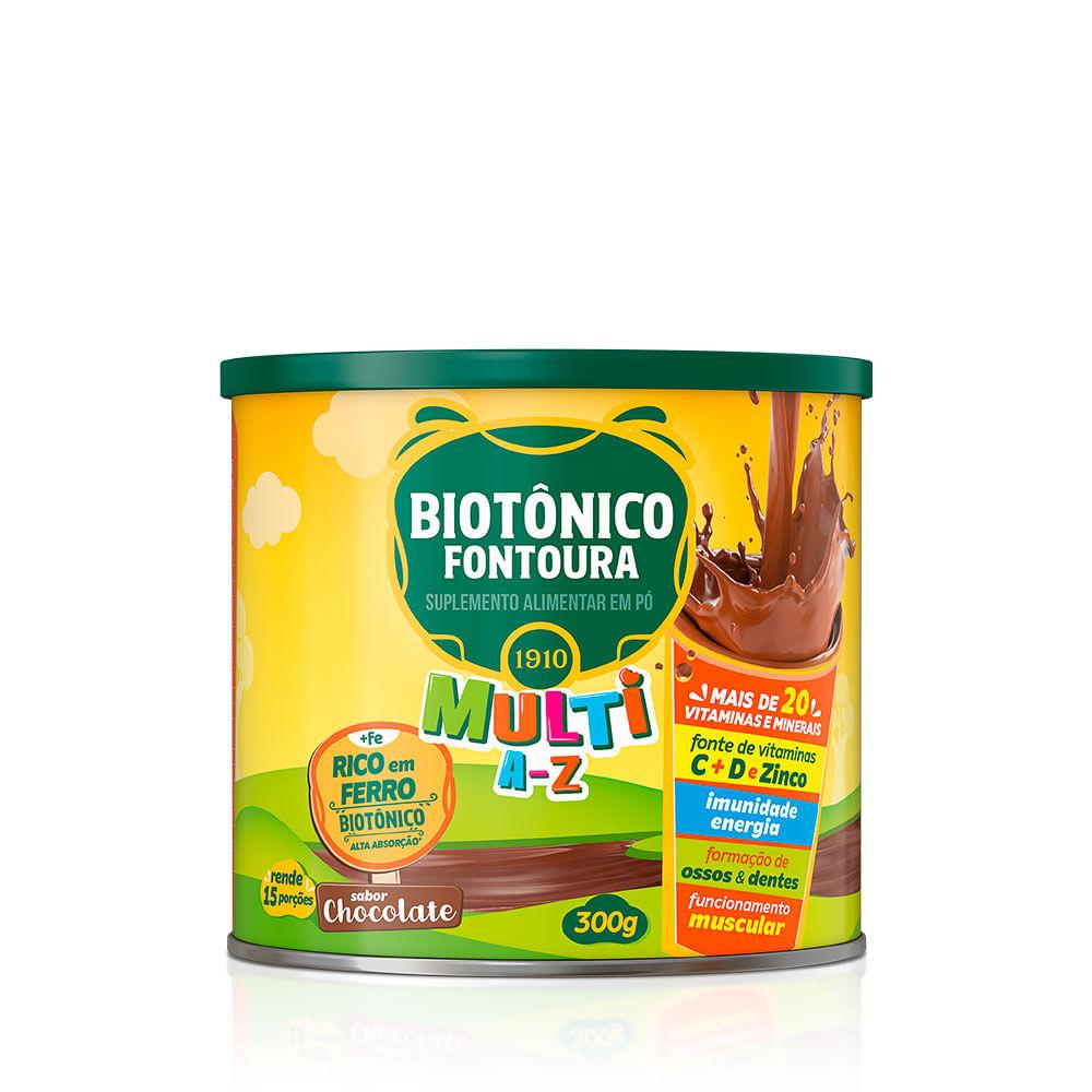 Encontraproduto.com.br - Suplemento Alimentar em Pó Biotônico Fontoura Multi A-Z Chocolate com 300g