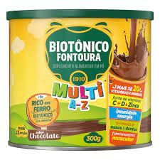 Encontraproduto.com.br - Suplemento Alimentar em Pó Biotônico Fontoura Multi A-Z Chocolate com 300g
