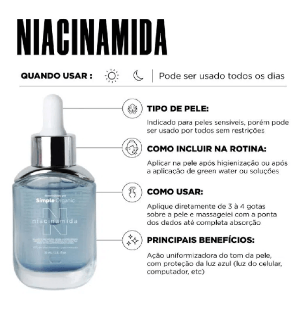Encontraproduto.com.br - Solução Niacinamida Simple Organic 30ml