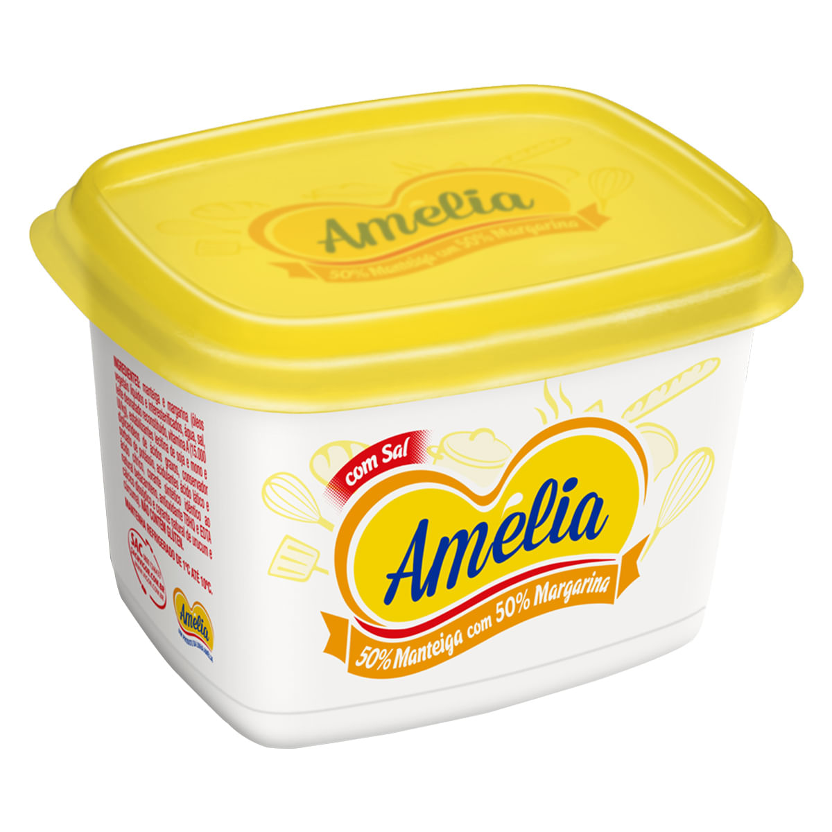 Mix de Margarina e Manteiga Cremosa com Sal Amélia 500g
