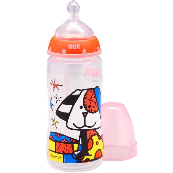 Encontraproduto.com.br - Mamadeira Nuk First Choice Girl Rosa 300ml