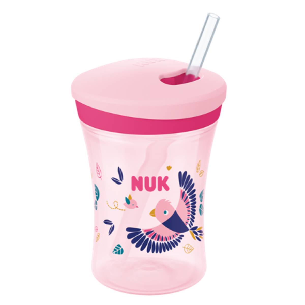 Encontraproduto.com.br - Copo Nuk Active Evolution Muda de cor c/canudo Girl com 230ml