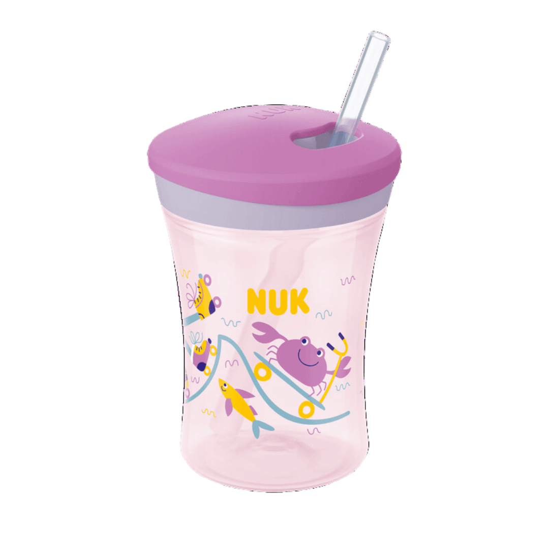 Copo Nuk Active Evolution Muda de cor c/canudo Girl com 230ml