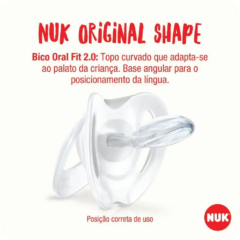 Encontraproduto.com.br - Chupeta Com Bico De Silicone Star Silicone 0-6 Meses Nuk