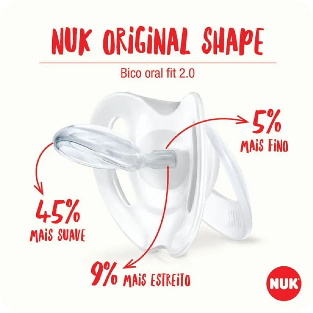 Encontraproduto.com.br - Chupeta Com Bico De Silicone Star Silicone 0-6 Meses Nuk