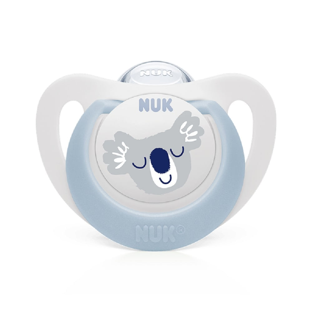 Encontraproduto.com.br - Chupeta Com Bico De Silicone Star Silicone 0-6 Meses Nuk